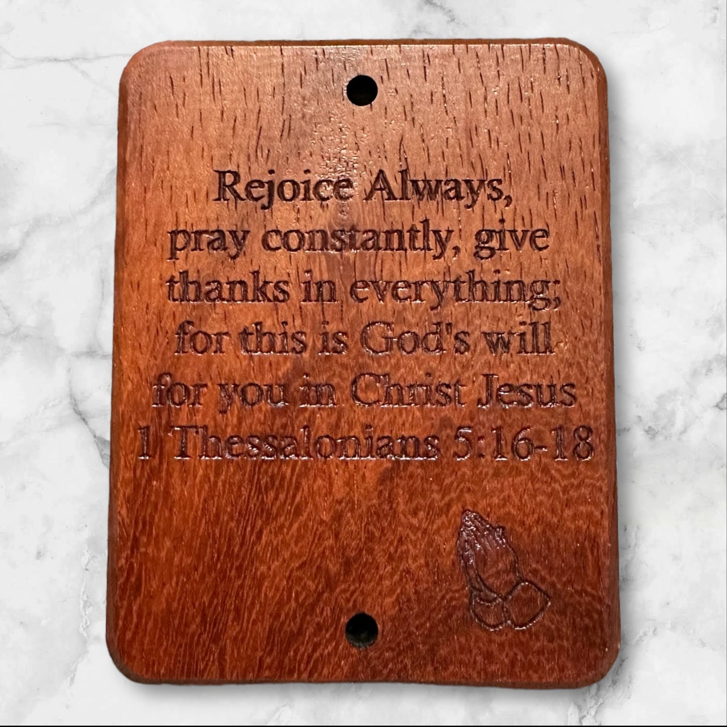 1 Thessalonians Exotic Wood Wall Plaque