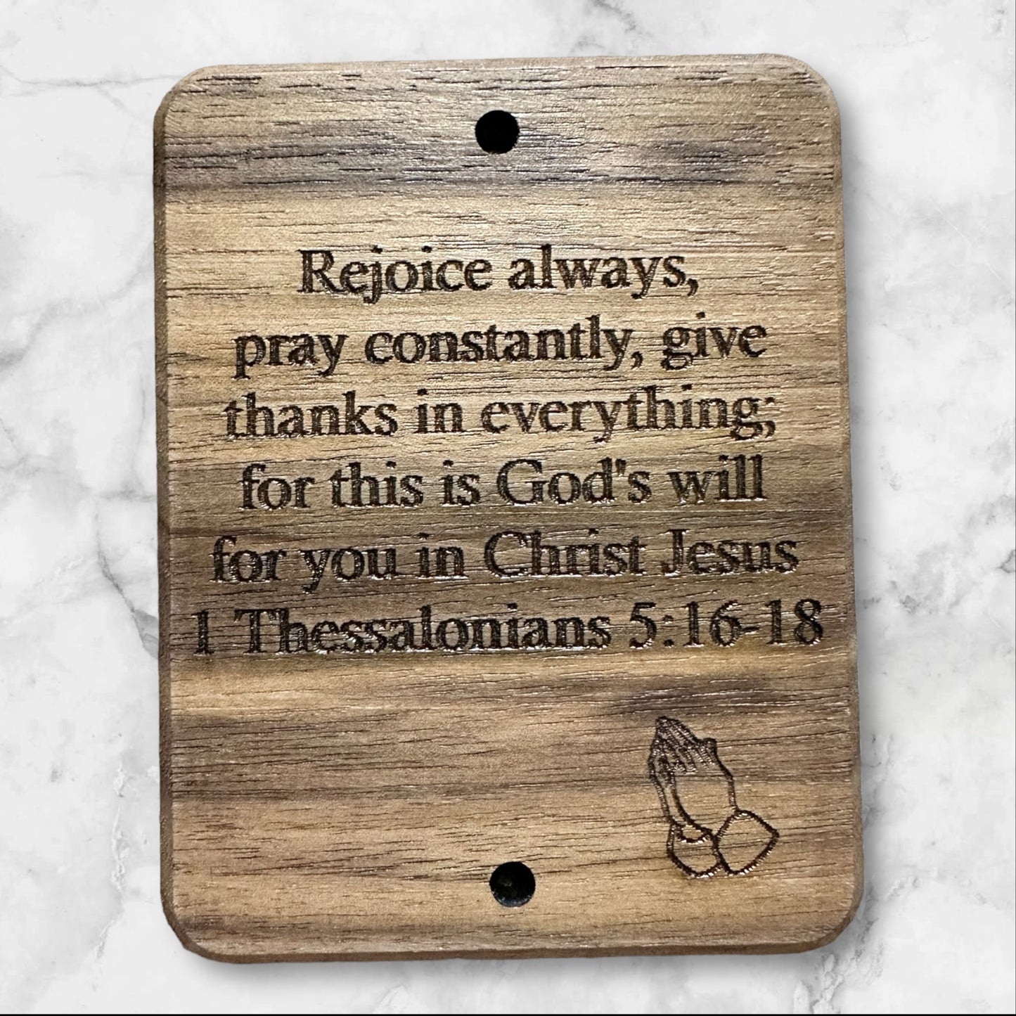 1 Thessalonians Exotic Wood Wall Plaque