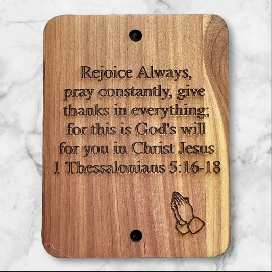 1 Thessalonians Wood Wall Plaque