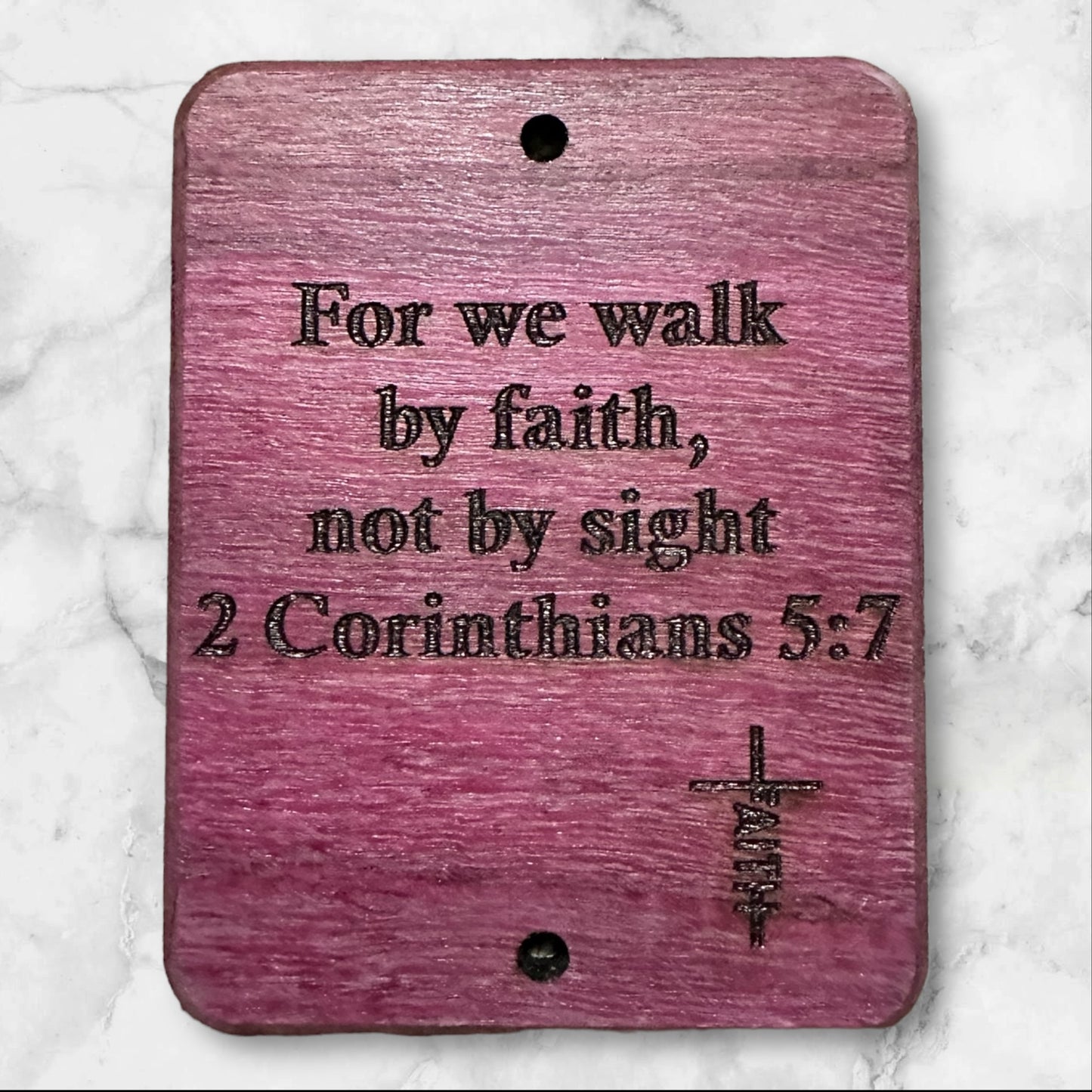 2 Corinthians Exotic Wood Wall Plaque