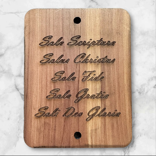 5 Sola Wood Wall Plaque