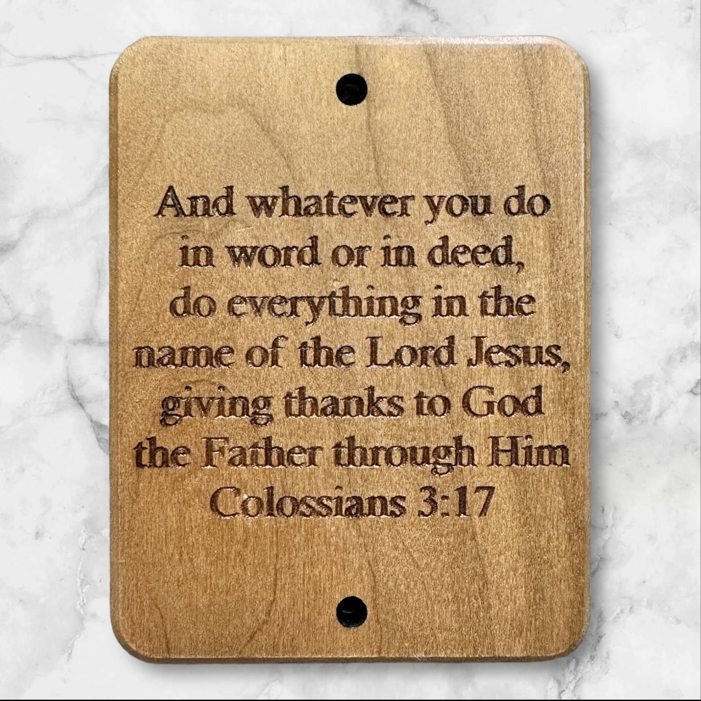 Colossians Wood Wall Plaque