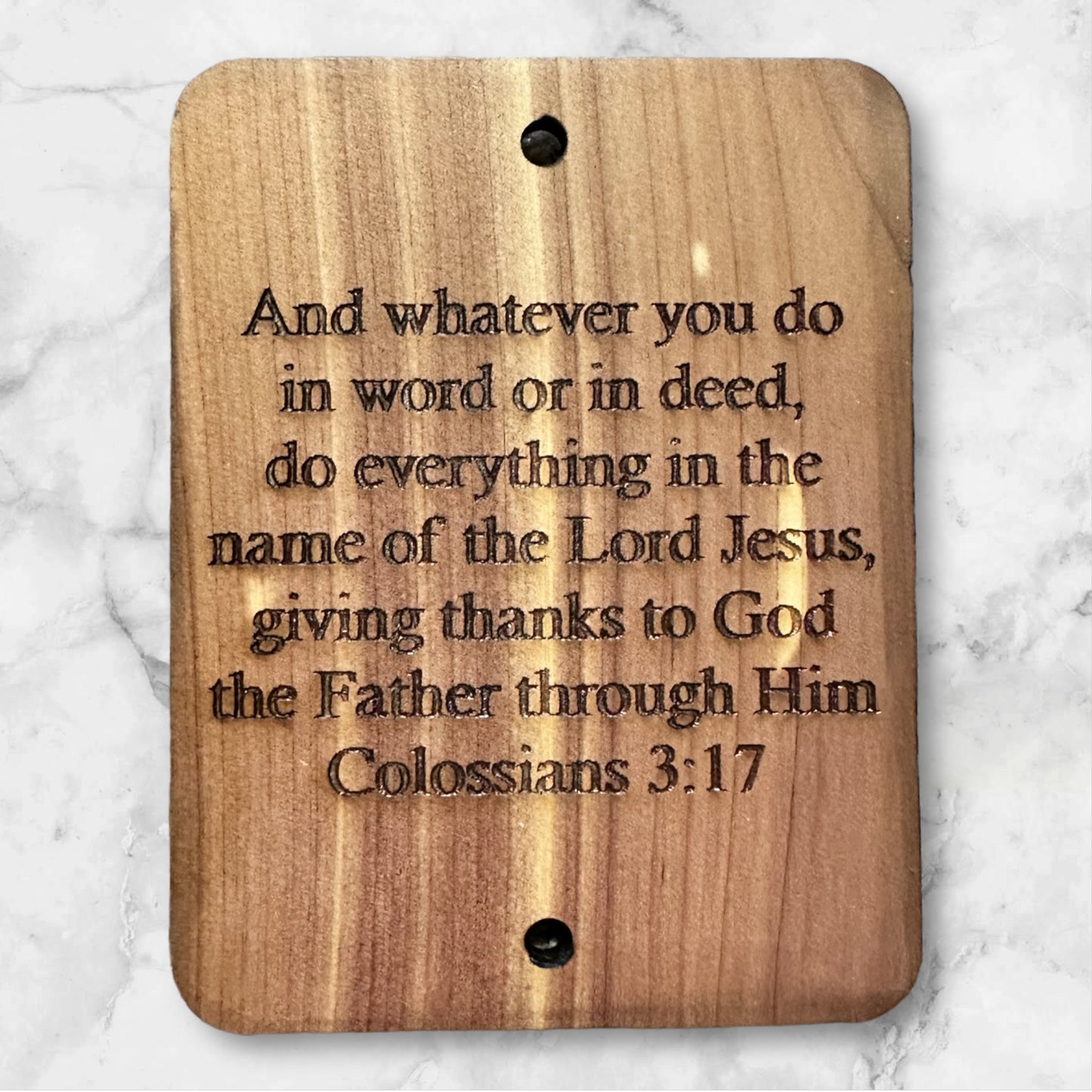 Colossians Wood Wall Plaque