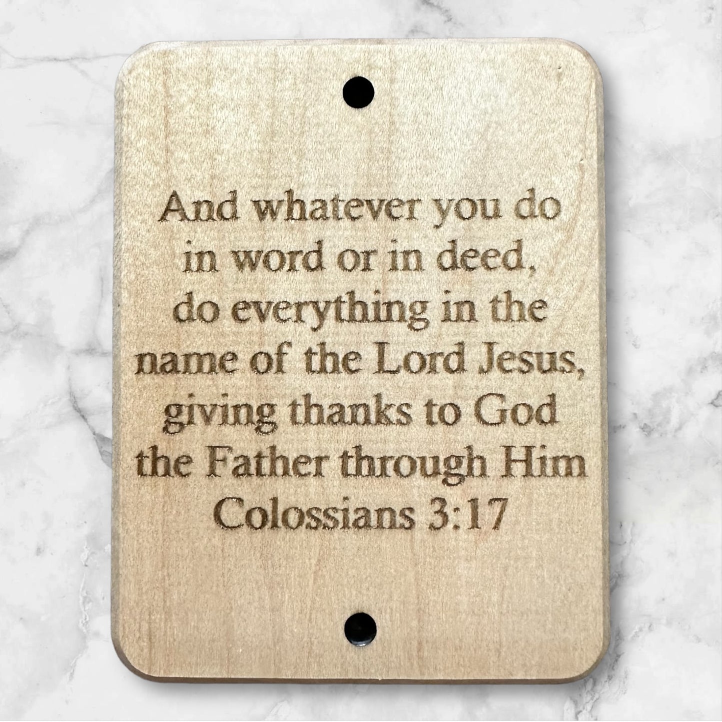 Colossians Wood Wall Plaque