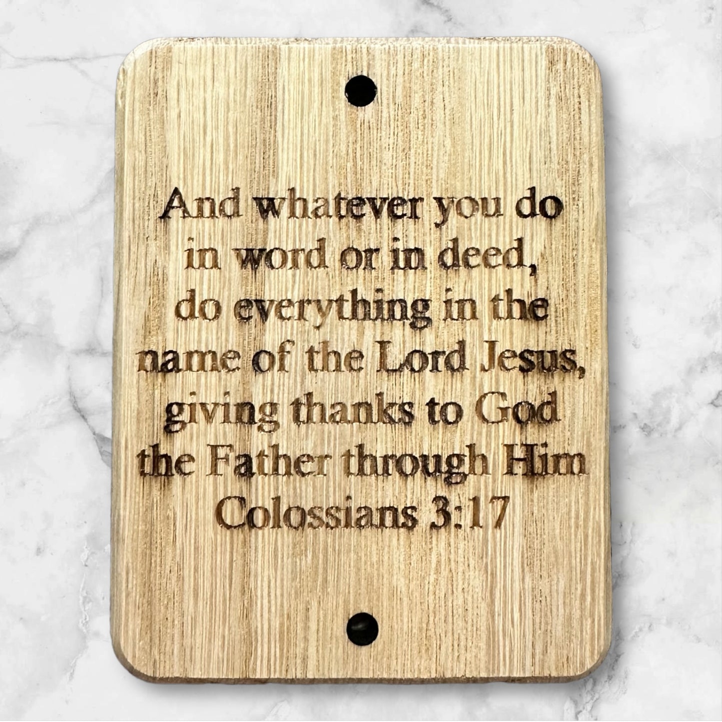 Colossians Wood Wall Plaque