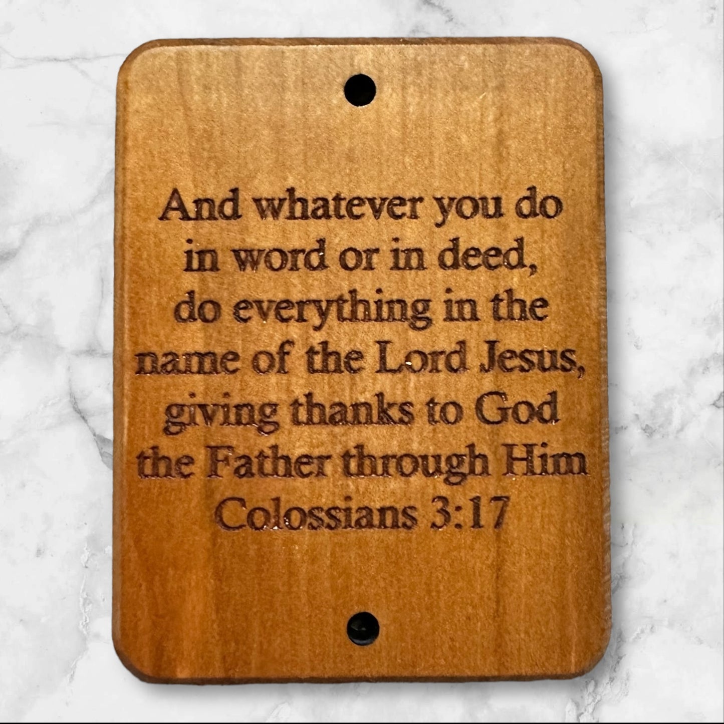 Colossians Wood Wall Plaque