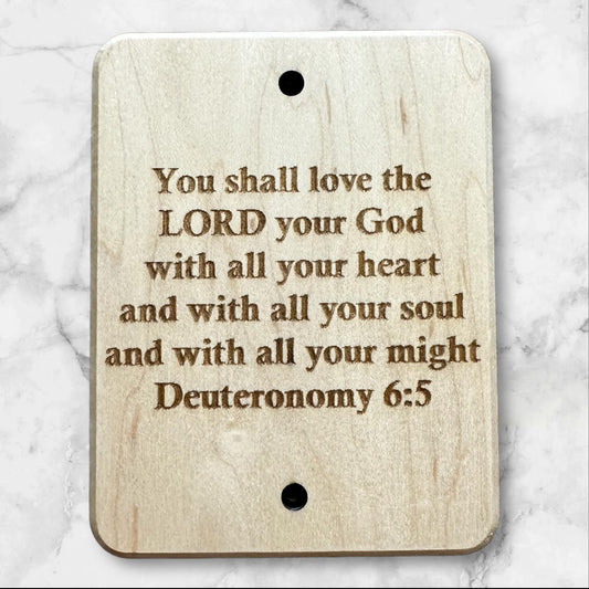 Deuteronomy Wood Wall Plaque