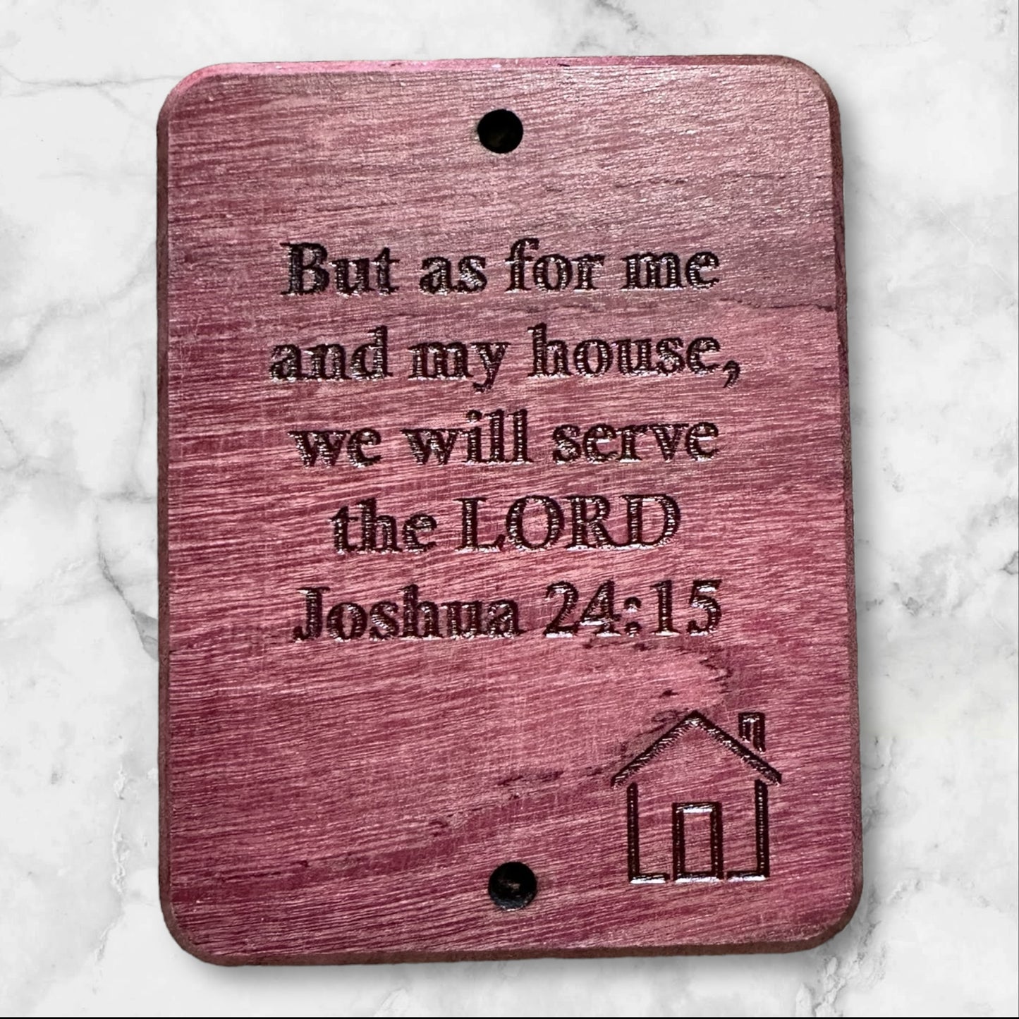 Joshua Exotic Wood Wall Plaque