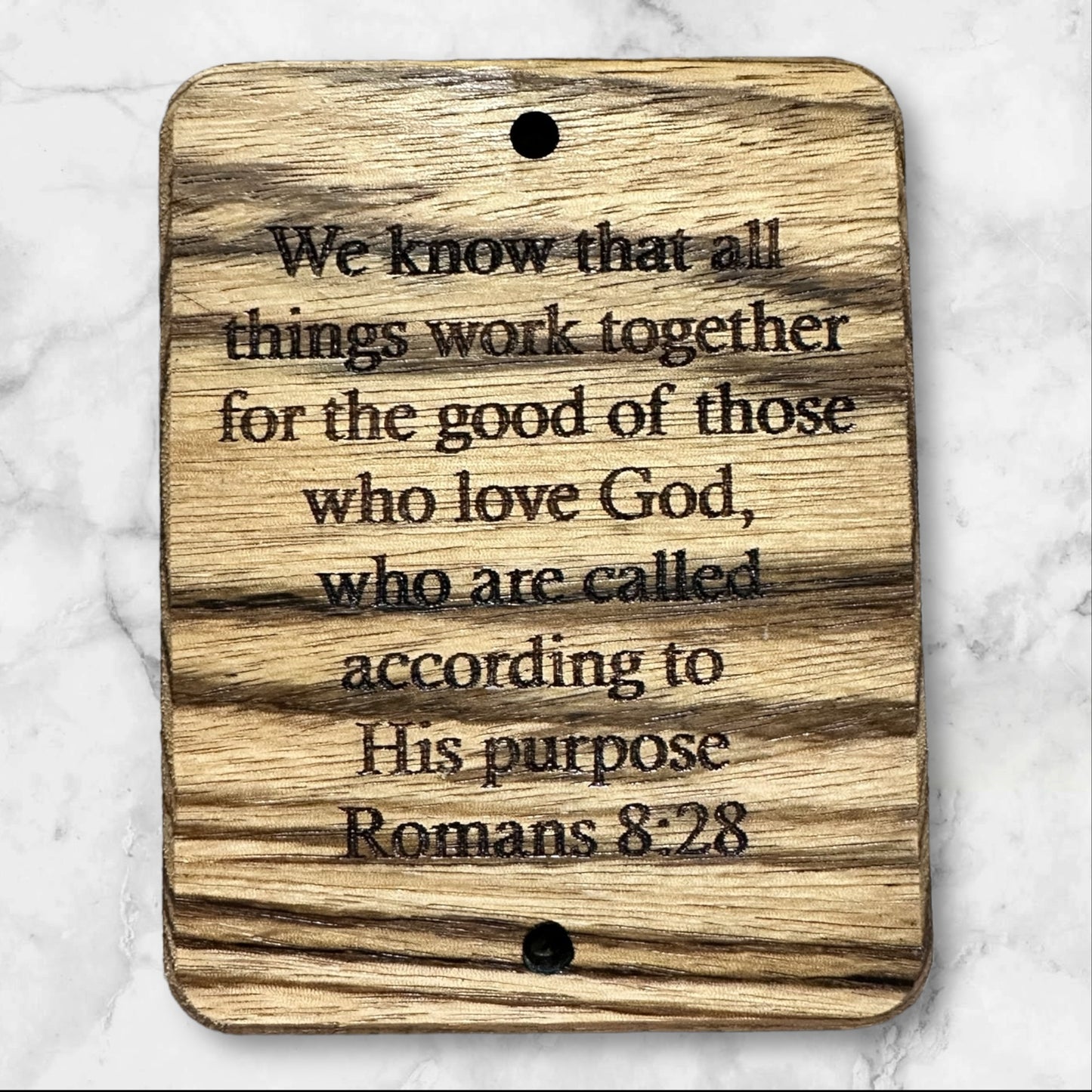 Romans Exotic Wood Wall Plaque